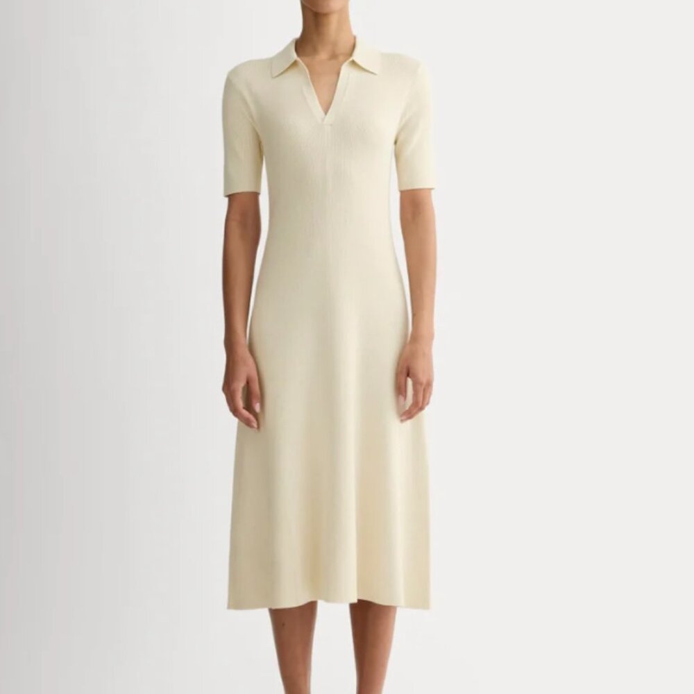Everlane Cream Midi Dress